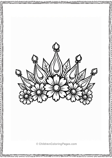 Floral Crown Design For Kids Free PDF Printable