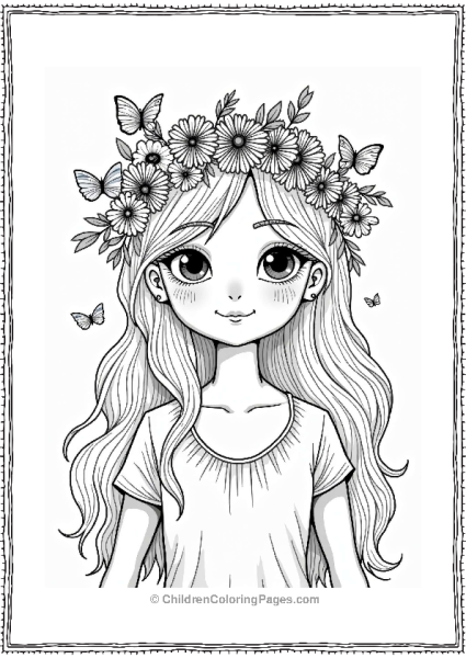 Floral Crown For Wedding Free PDF Printable