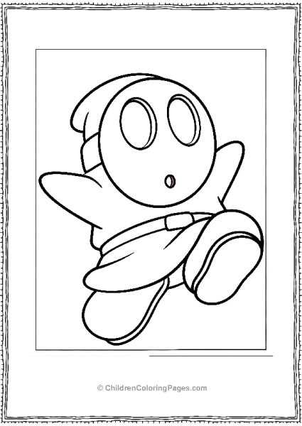 Funny Shy Guy Jumping Free PDF Printable