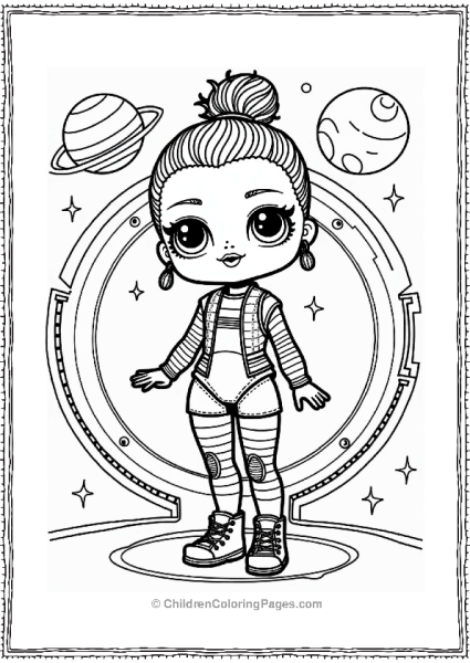 Futuristic LOL Surprise Doll In Space Free PDF Printable