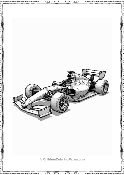 Futuristic Race Car With Transparent Body Free PDF Printable