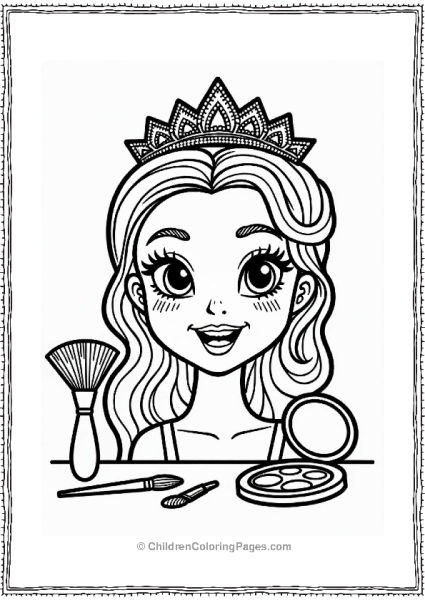 Glamorous Princess With Makeup Free PDF Printable