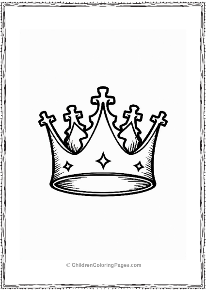 Gothic Crown Design For Kids Free PDF Printable