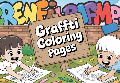 Graffiti Coloring Pages – Free PDF Printables  🧑‍🎨🖌️