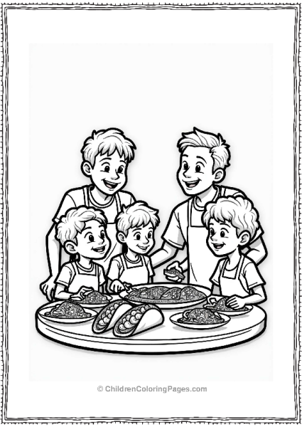 Happy Family Tacos Night Free PDF Printable