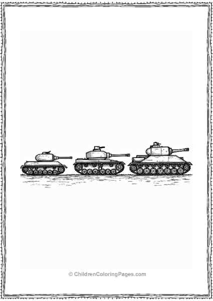 Historical Tank Evolution Illustration Free PDF Printable