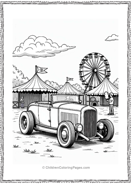Hot Rod Cars At Family Fair Free PDF Printable