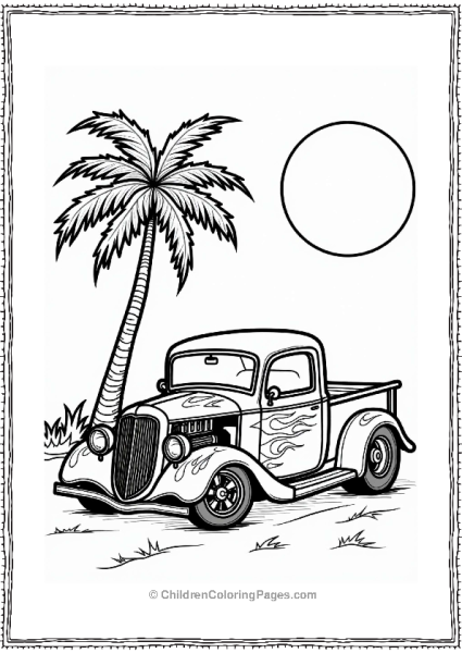 Hot Rod Cars With Flame Decals Free PDF Printable