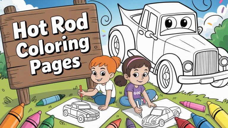 Hot Rod Coloring Pages