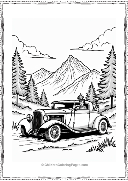 Hot Rod Family Road Trip In The Mountains Free PDF Printable