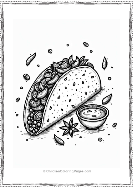 Indian Taco Delight With Spices Free PDF Printable