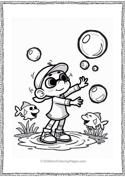 Inkling Blowing Colorful Bubbles Free PDF Printable