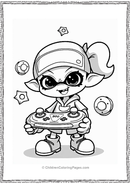 Inkling Character With Controller Free PDF Printable