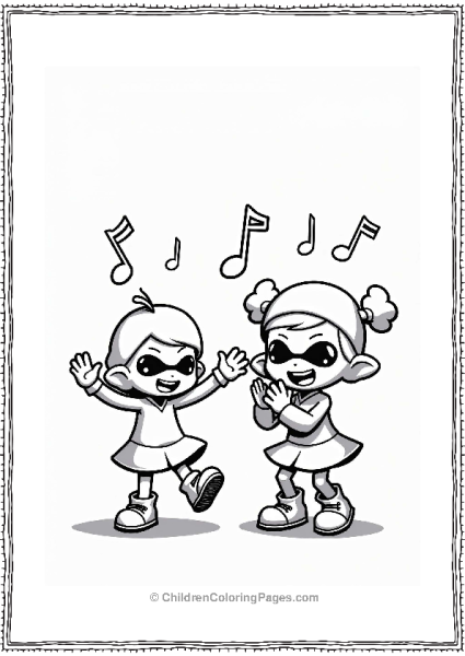 Inkling Dance Off In Splatoon Free PDF Printable
