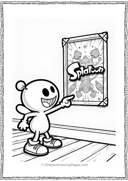 Inkling Excited About Splatoon Game Free PDF Printable