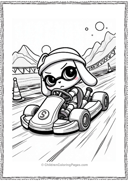 Inkling Race Track In Splatoon Free PDF Printable