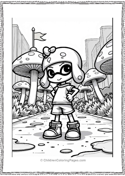 Inky Plaza Adventure In Splatoon Free PDF Printable