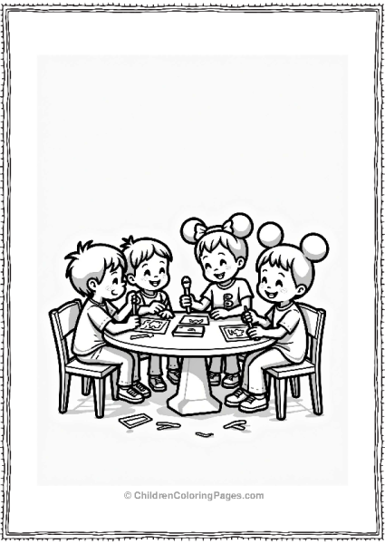 Kids Crafting At Disneyland Free PDF Printable