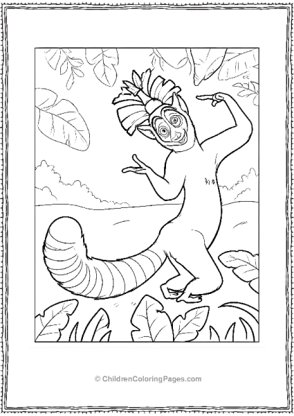 King Julian Mdagasacar Free PDF Printable