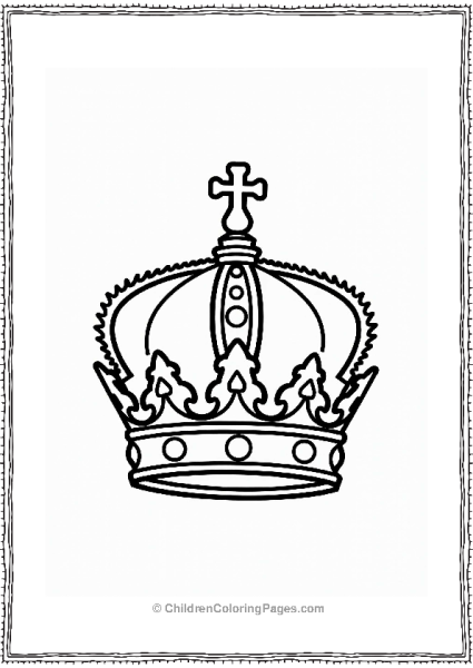Kings Crown With Cross Free PDF Printable