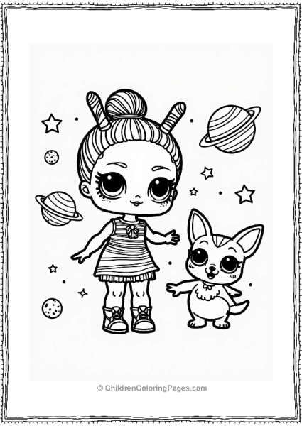 LOL Surprise Alien Doll With Friendly Creature Free PDF Printable