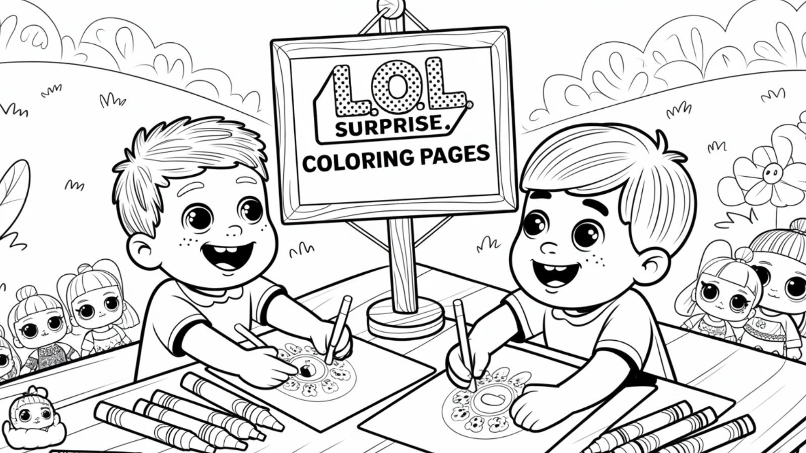 Lol Surprise Coloring Pages – Free PDF Printables  👑🎎🧸🌟💄
