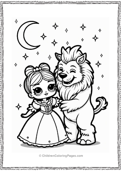 LOL Surprise Doll As Beauty And The Beast Free PDF Printable