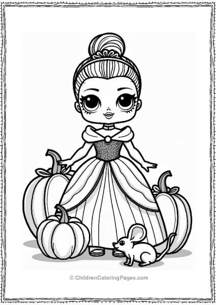 LOL Surprise Doll As Cinderella Free PDF Printable