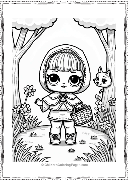 LOL Surprise Doll As Little Red Riding Hood Free PDF Printable