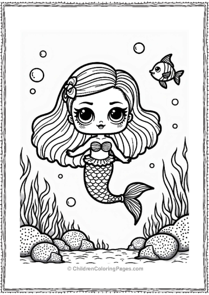 LOL Surprise Doll As The Little Mermaid Free PDF Printable