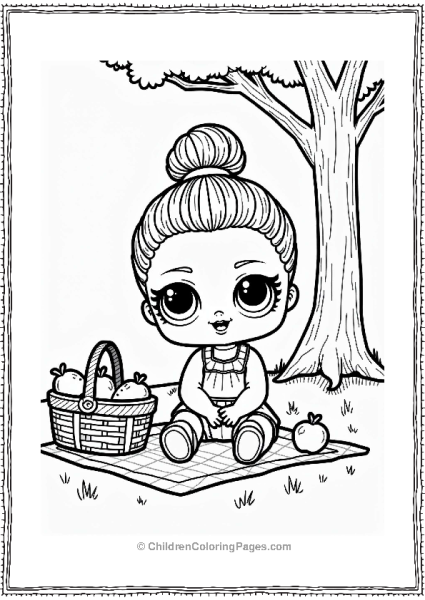 LOL Surprise Doll At A Picnic Free PDF Printable