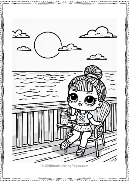 LOL Surprise Doll At Sunset Free PDF Printable