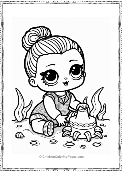LOL Surprise Doll Building A Sandcastle Free PDF Printable