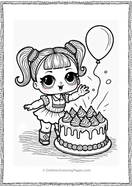 LOL Surprise Doll Cake Smash Free PDF Printable