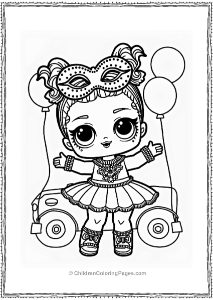 LOL Surprise Doll Celebrating Mardi Gras Free PDF Printable