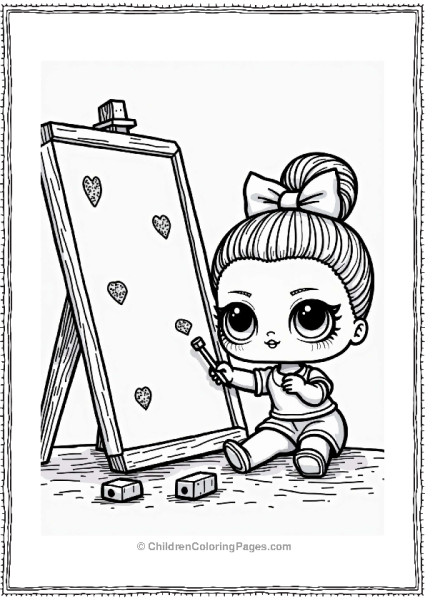 LOL Surprise Doll Decorating Frame Free PDF Printable
