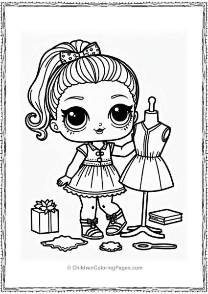 LOL Surprise Doll Designing A Dress Free PDF Printable