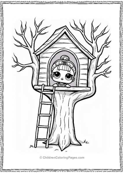 LOL Surprise Doll In A Treehouse Free PDF Printable