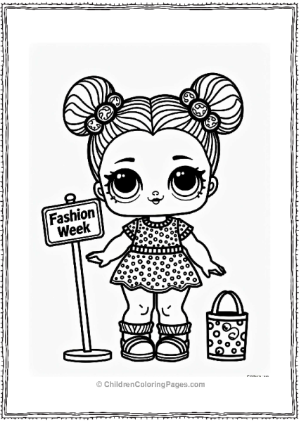 LOL Surprise Doll In Colorful Outfit Free PDF Printable