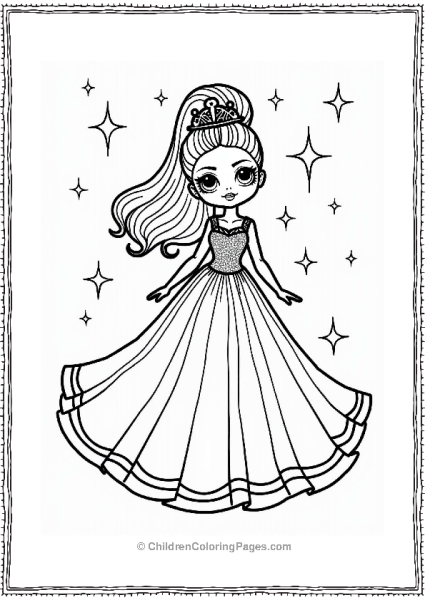 LOL Surprise Doll In Glamorous Gown Free PDF Printable