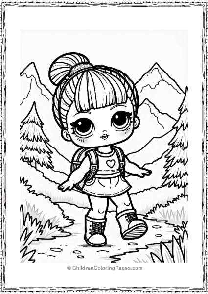 LOL Surprise Doll On A Mountain Trail Free PDF Printable