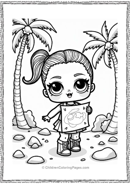 LOL Surprise Doll On A Treasure Hunt Free PDF Printable