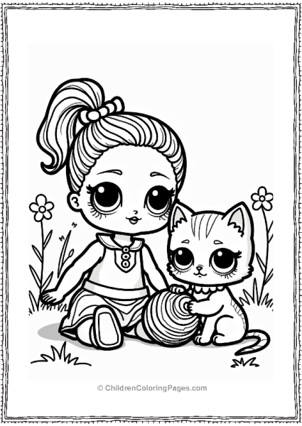 LOL Surprise Doll With Kitten Free PDF Printable