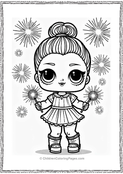 LOL Surprise Doll With Sparklers Free PDF Printable