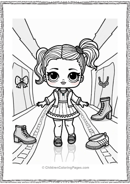 LOL Surprise Dolls And Accessories On The Runway Free PDF Printable