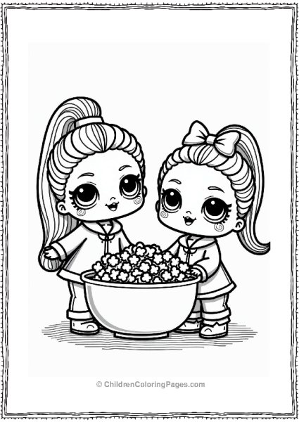 LOL Surprise Dolls Pajama Party Free PDF Printable