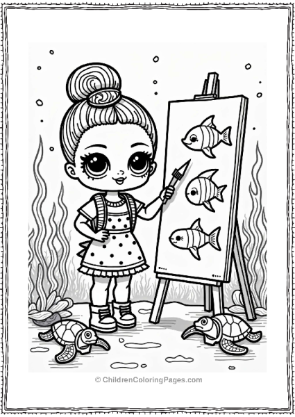 LOL Surprise Dolls Underwater Art Free PDF Printable