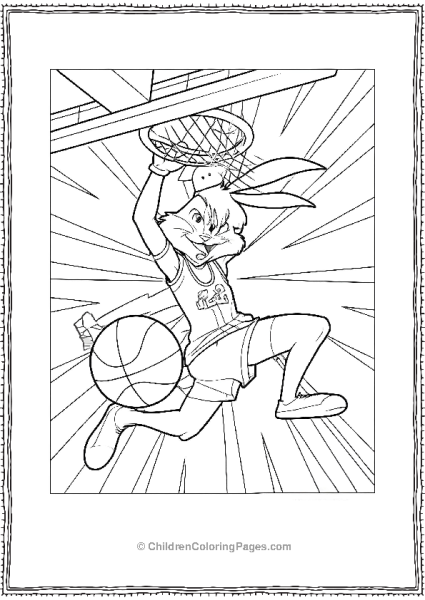 Lola Bunny Slam Dunks Free PDF Printable