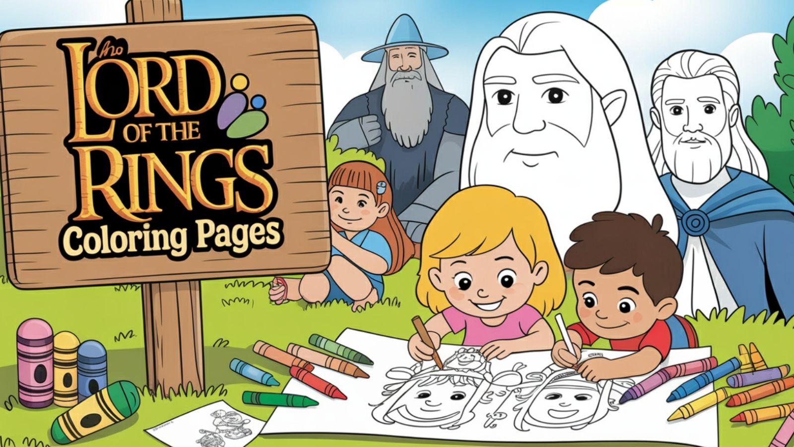 Lord Of The Rings Coloring Pages – Free PDF Printables 🧝🧙‍♂️💍🏰