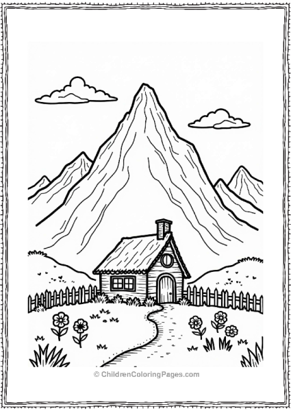 Lord Of The Rings Cottage At The Foot Of The Mountain Free PDF Printable